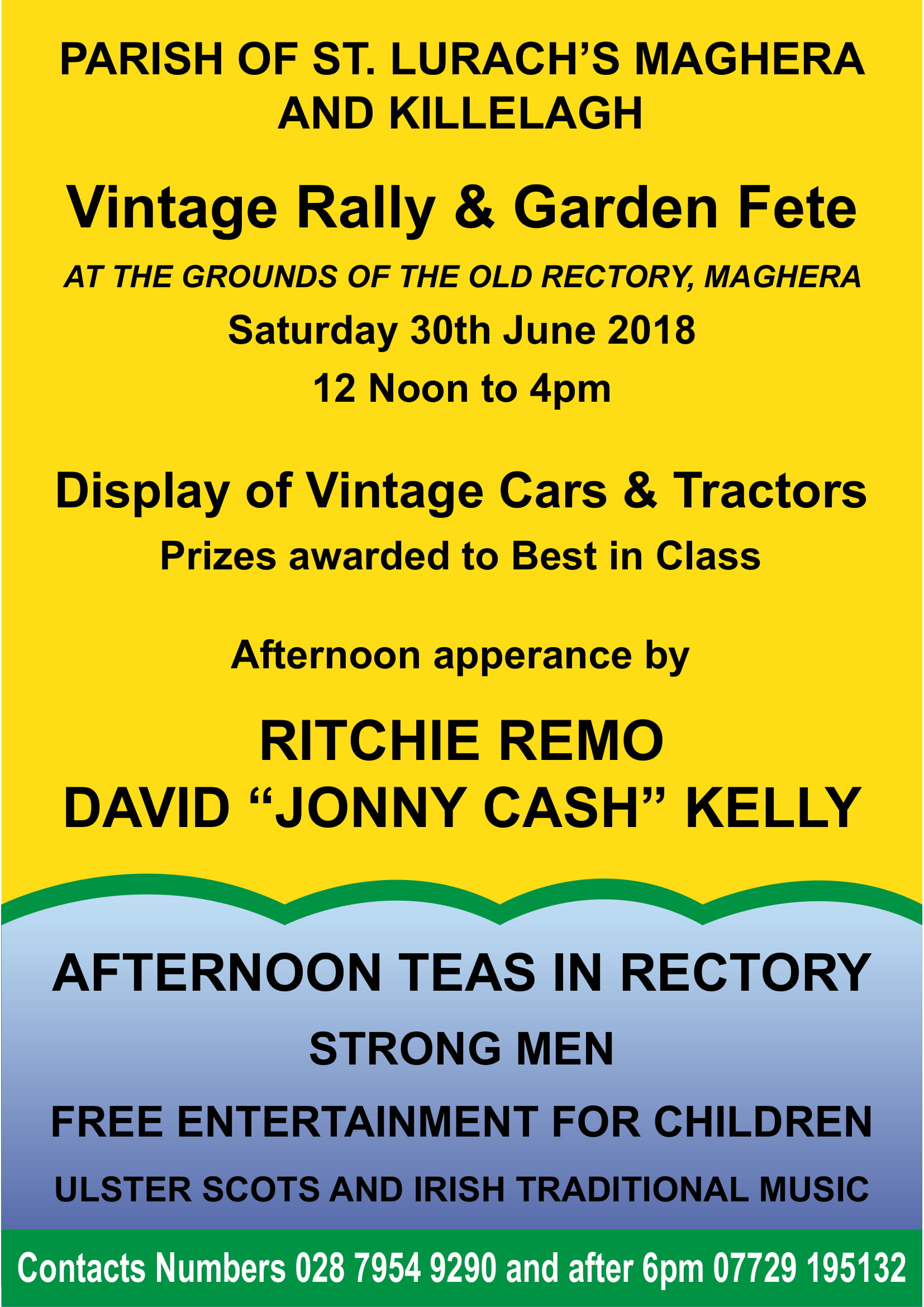 The Parish of St. Lurach's, Maghera & Killelagh Garden Fete & Vintage Rally